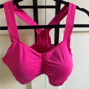 Handful Large Hot Pink Y Back Sports Bra